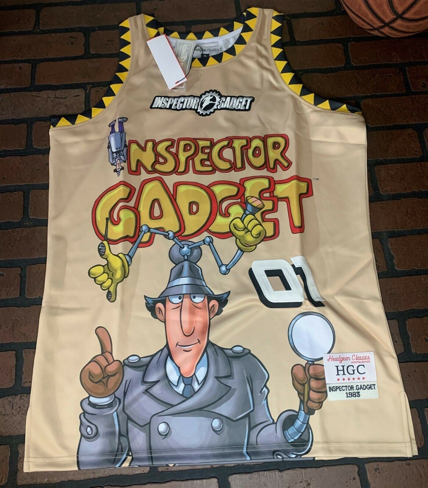 INSPECTOR GADGET Headgear Classics Basketball Jersey