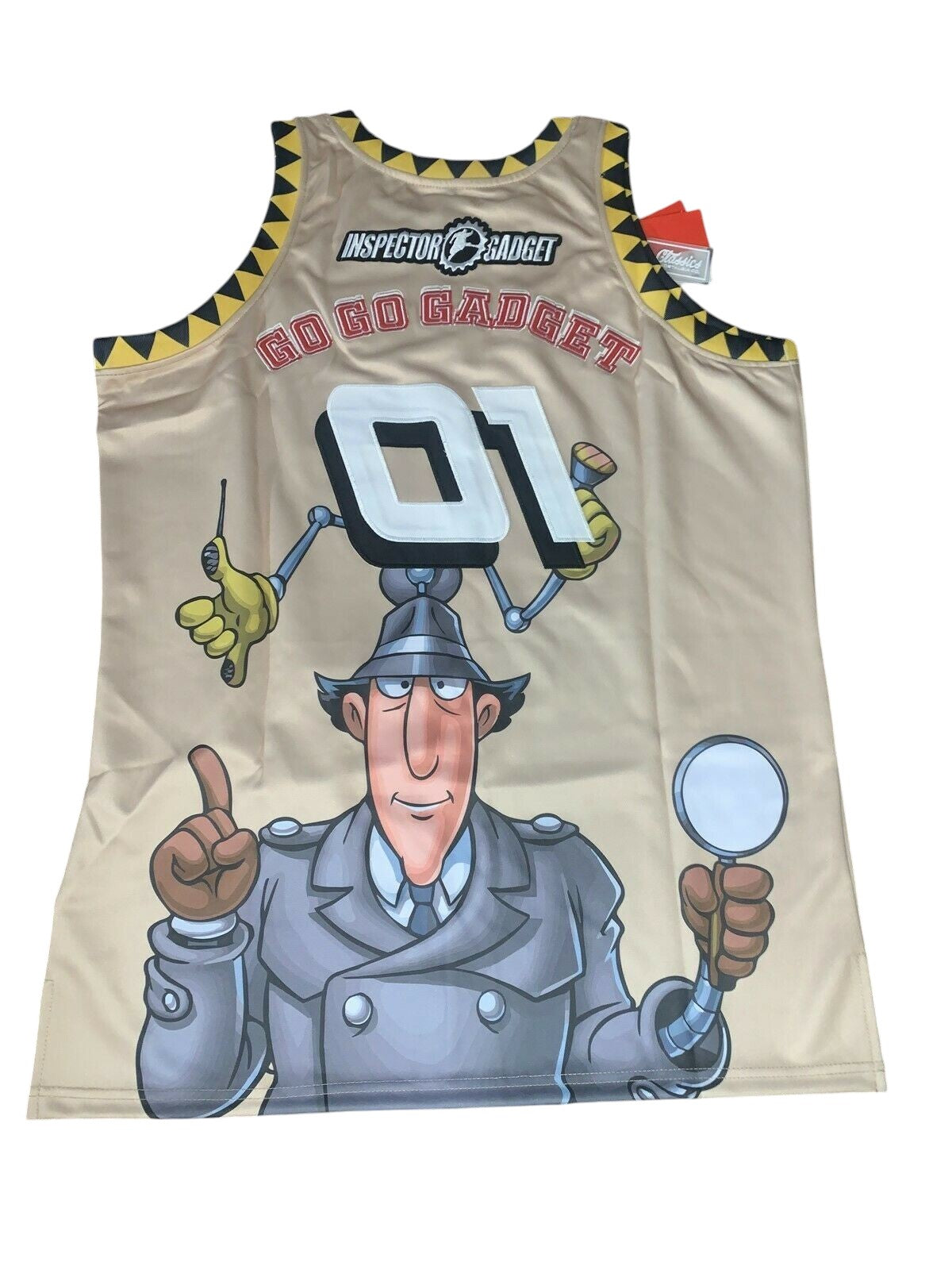 INSPECTOR GADGET Headgear Classics Basketball Jersey ~Never Worn~ S L XL XXL
