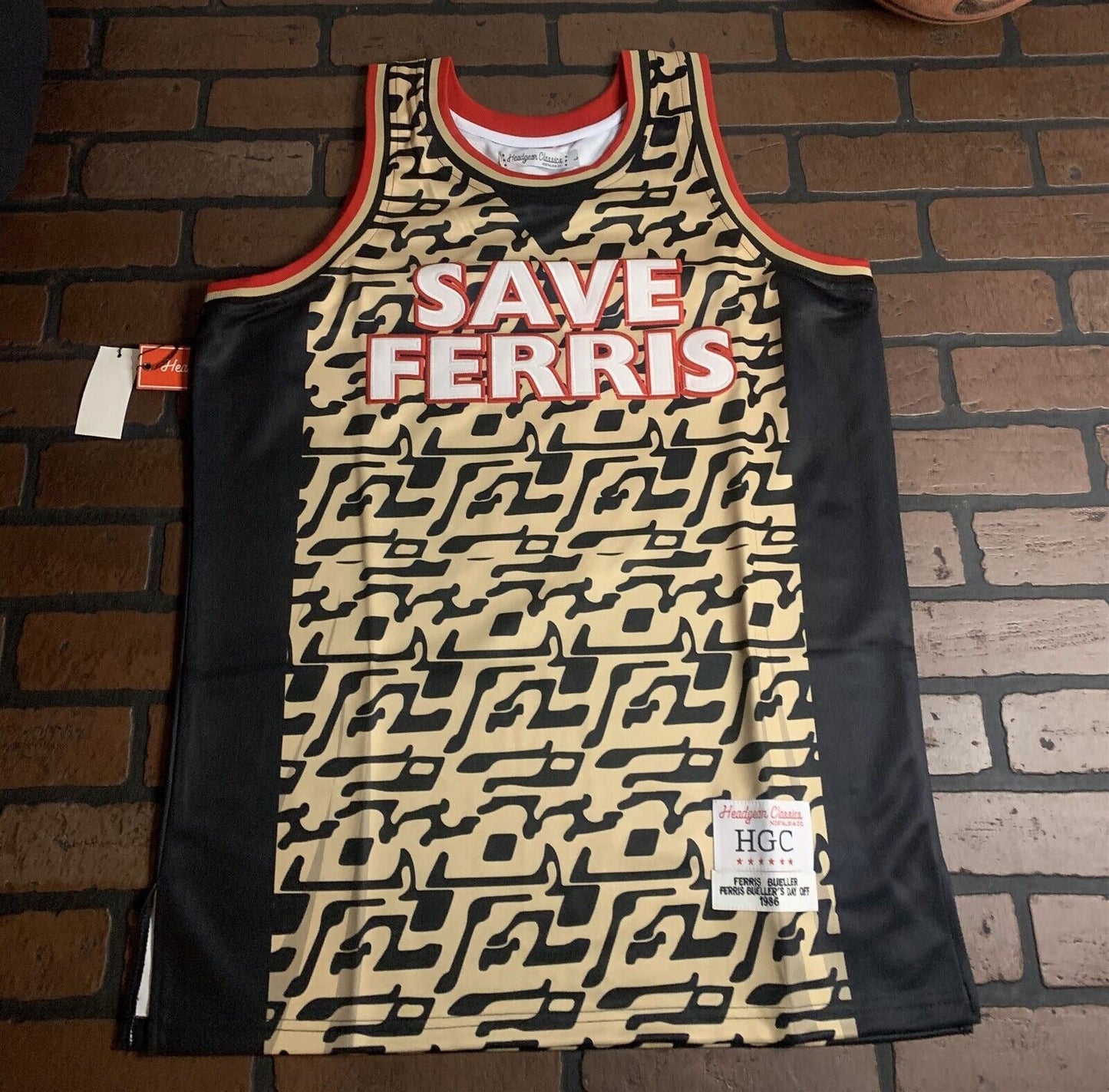FERRIS BUELLER SAVE FERRIS Headgear Classics Basketball Jersey