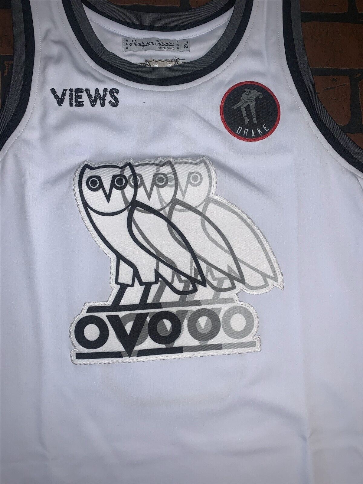 DRAKE OVO SO FAR GONE Headgear Classics Basketball Jersey