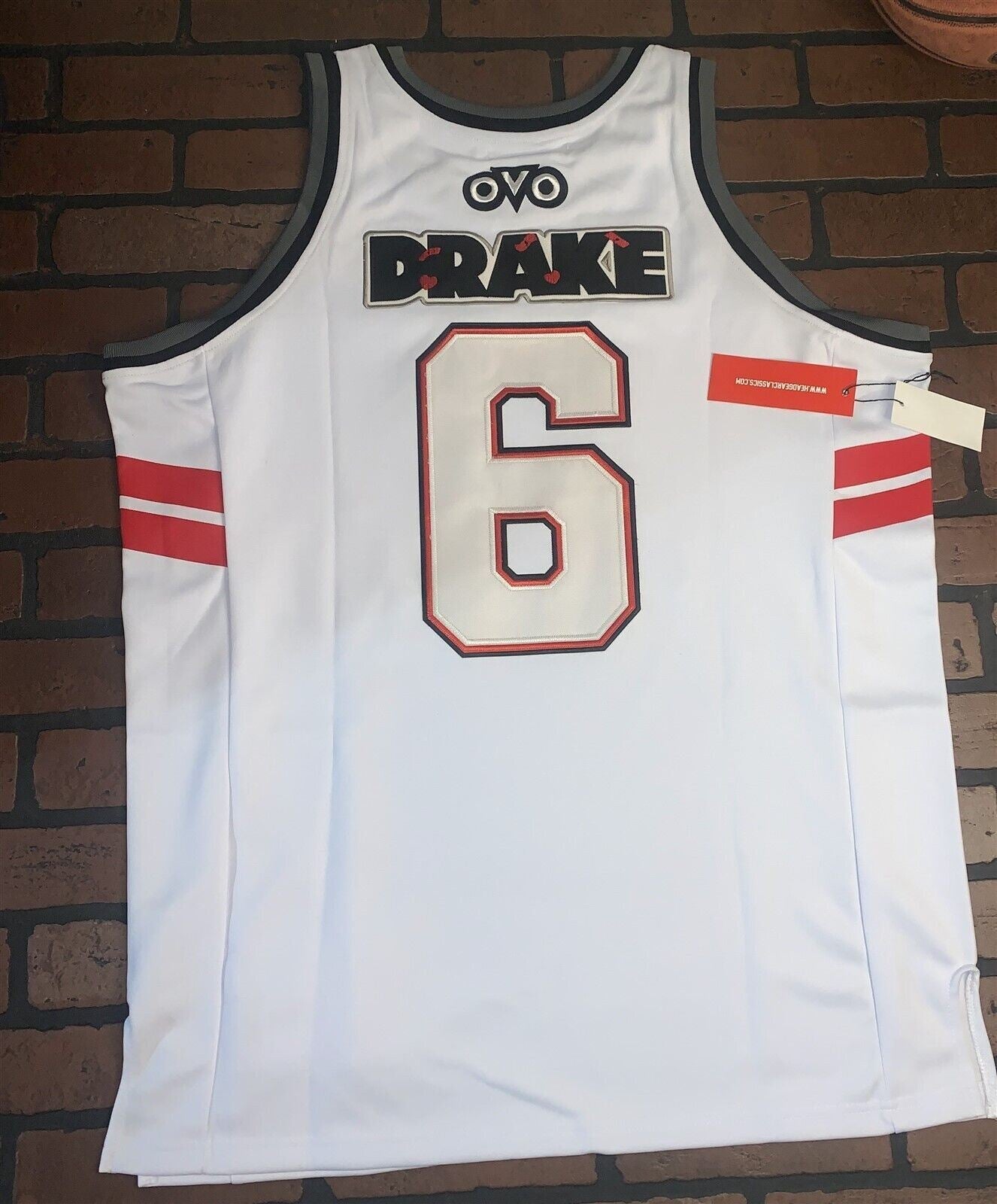 DRAKE OVO SO FAR GONE Headgear Classics Basketball Jersey