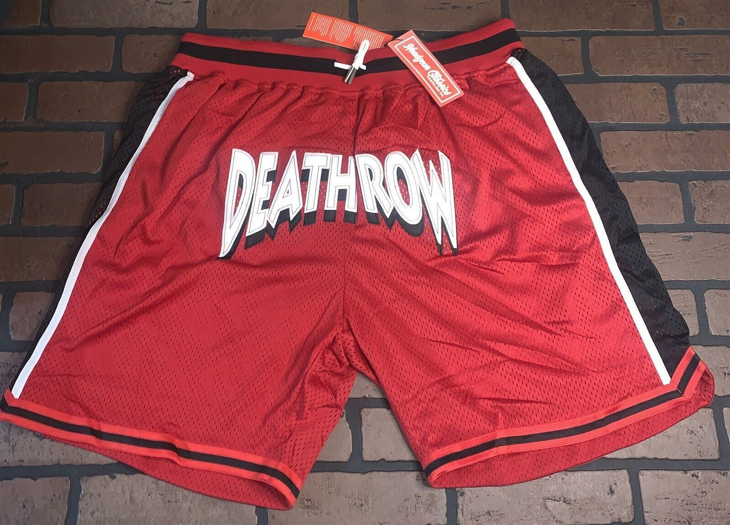 DEATH ROW RECORDS Red Headgear Classics Basketball Shorts