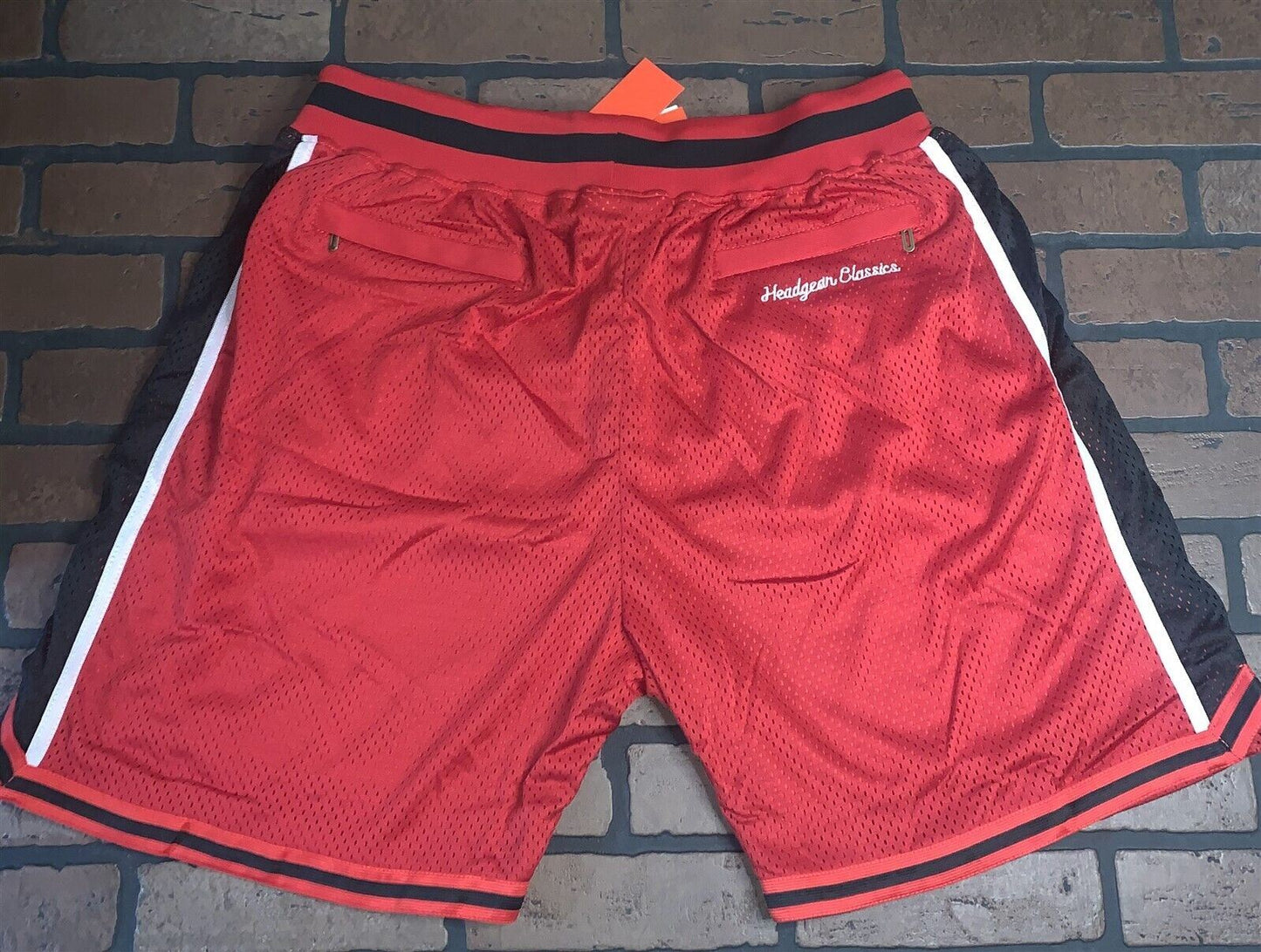 DEATH ROW RECORDS Red Headgear Classics Basketball Shorts