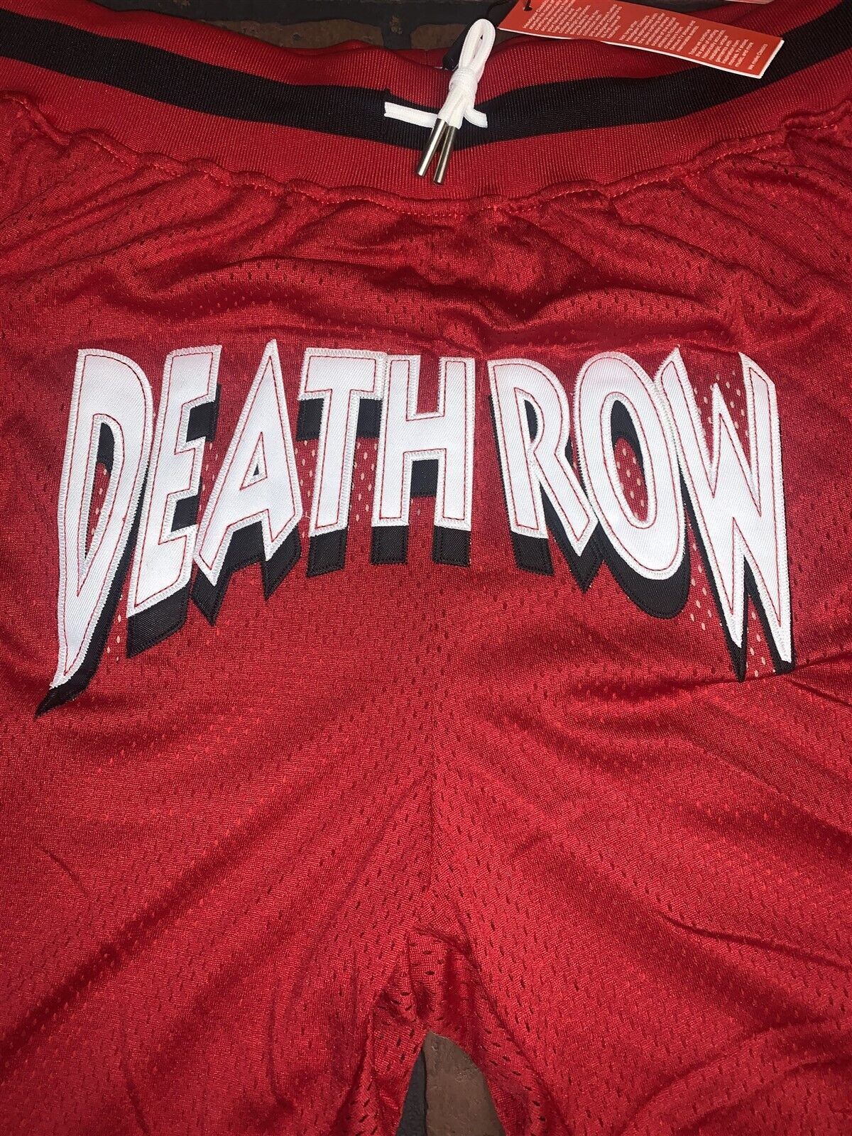 DEATH ROW RECORDS Red Headgear Classics Basketball Shorts