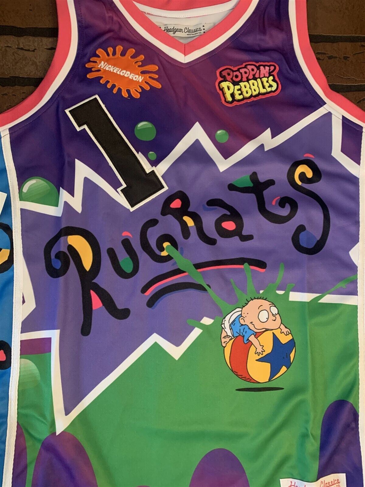RUGRATS REPTAR CEREAL Headgear Classics Basketball Jersey
