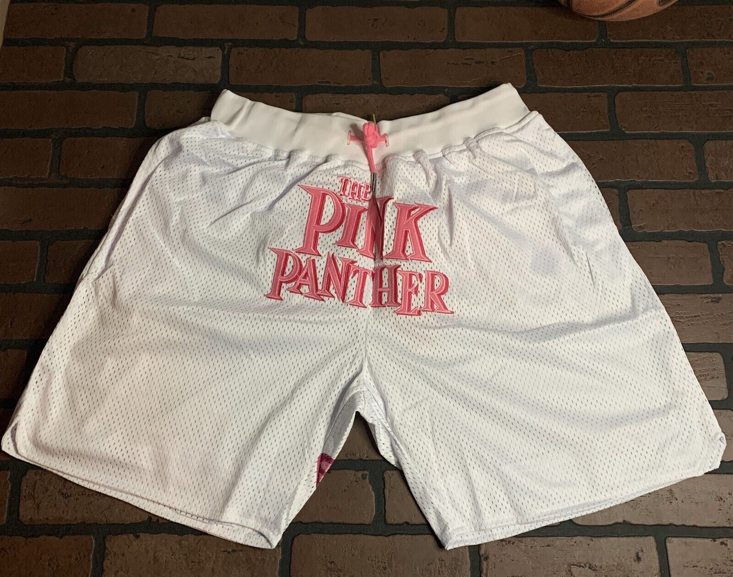 PINK PANTHER Headgear Classics White Basketball Shorts