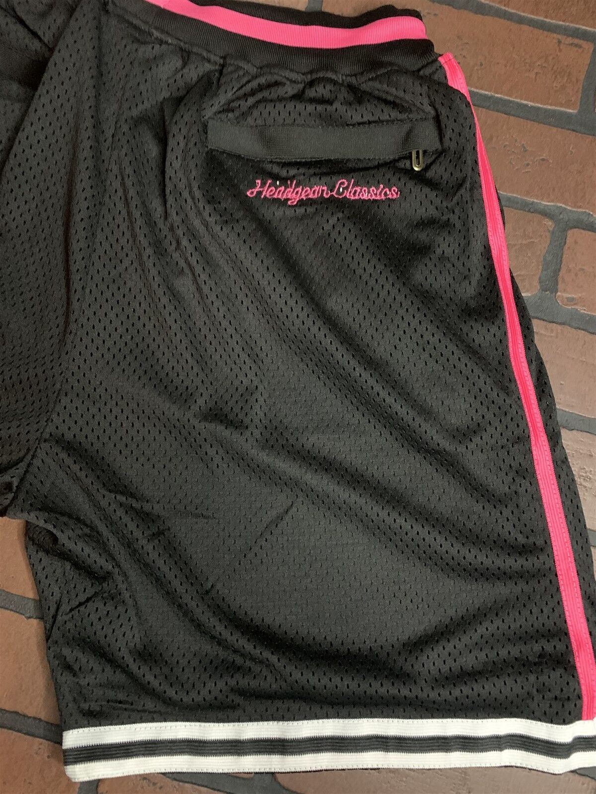 PINKY'S RECORDS Headgear Classics Black Basketball Shorts