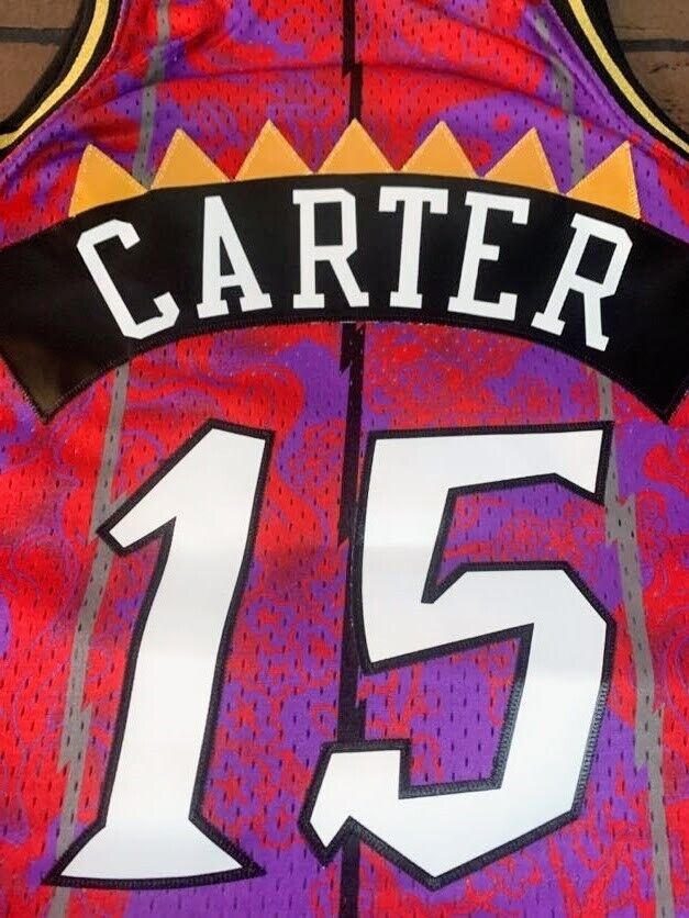 Vince Carter Toronto Raptors Mitchell and Ness Basketball Jersey
