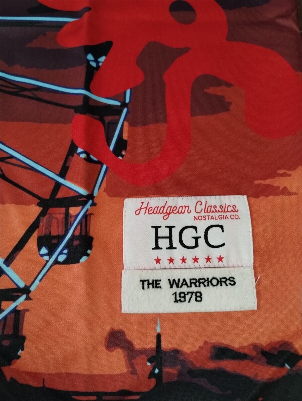 THE WARRIORS Ferris Wheel Headgear Classics Basketball Jersey