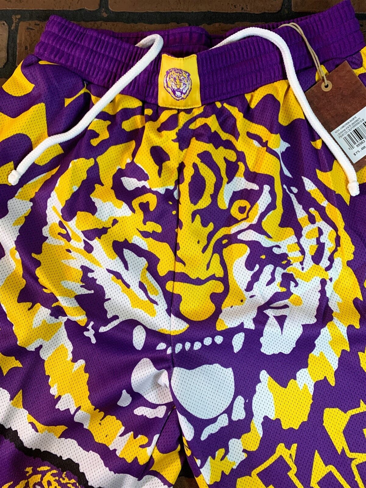 LSU TIGERS Mitchell & Ness Jumbotron 2.0 Basketball Shorts