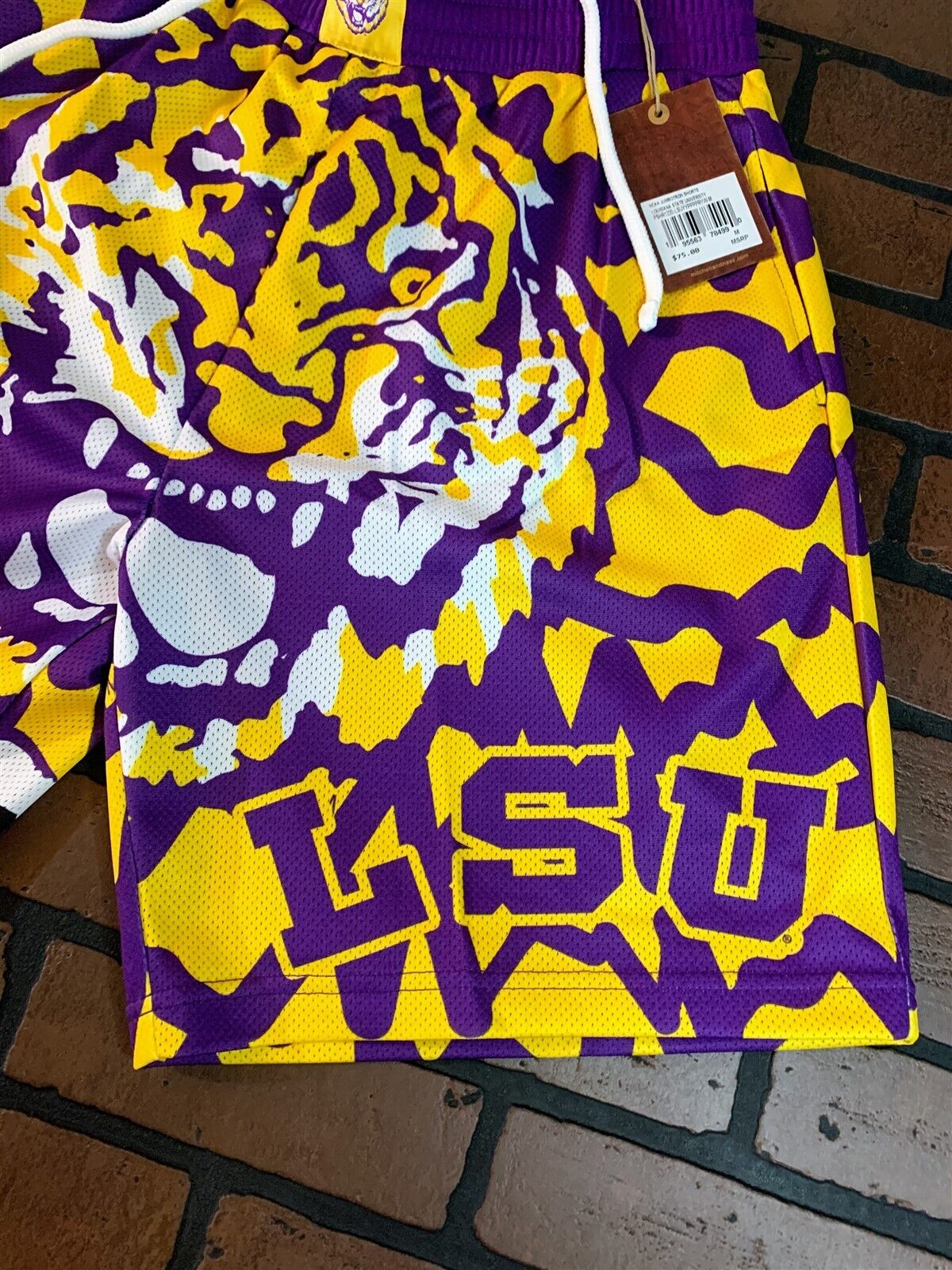 LSU TIGERS Mitchell & Ness Jumbotron 2.0 Basketball Shorts