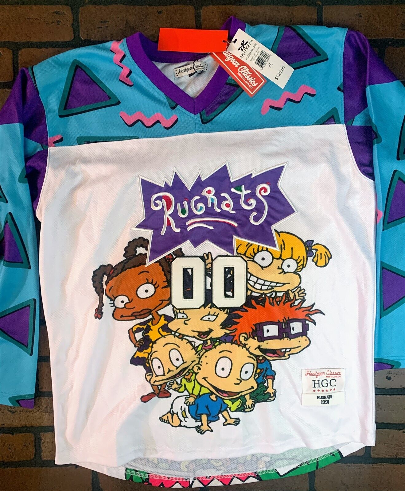 RUGRATS REPTAR Headgear Classics Hockey White Jersey