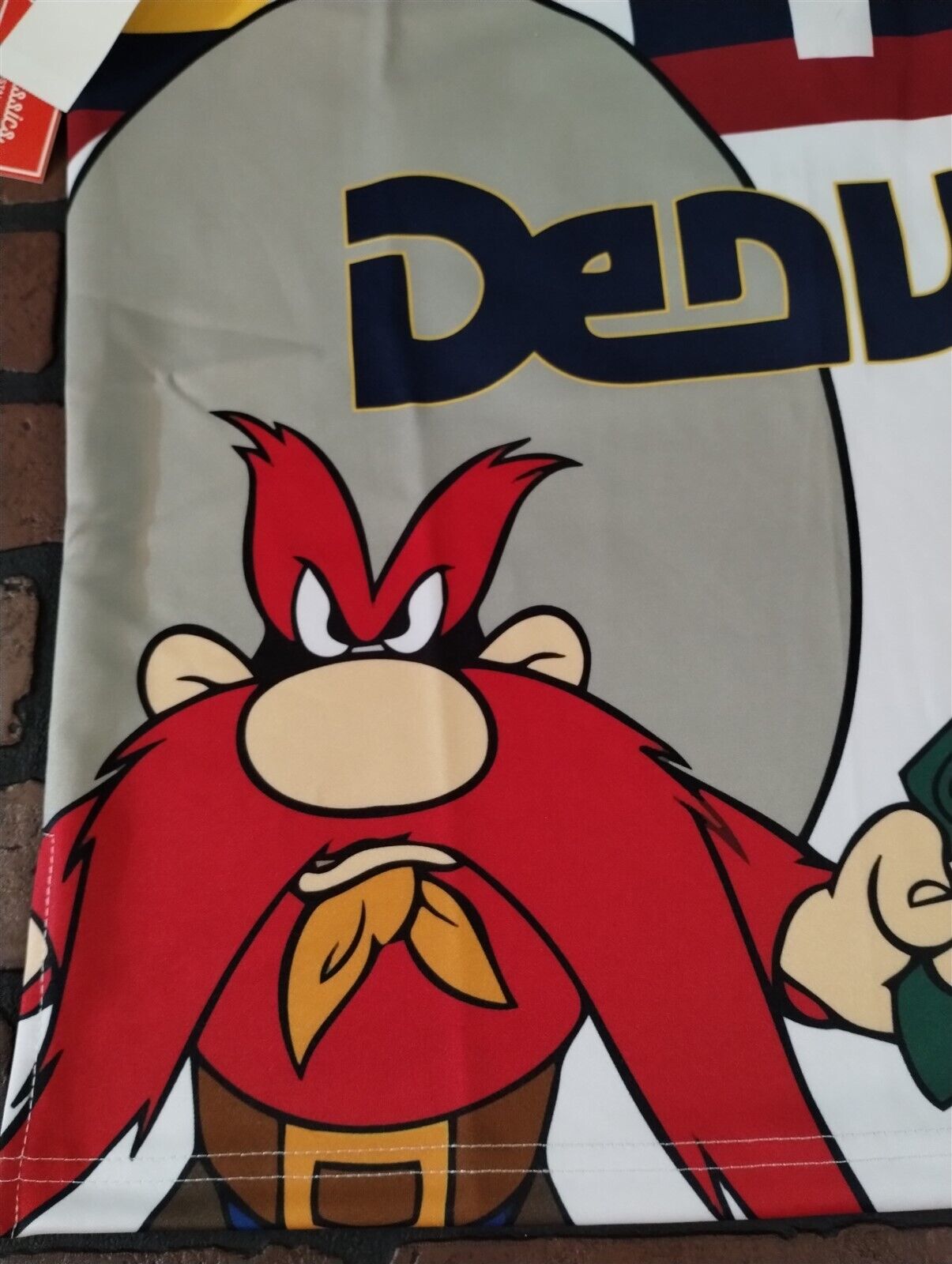 YOSEMITE SAM / DENVER White Headgear Classics Basketball Jersey