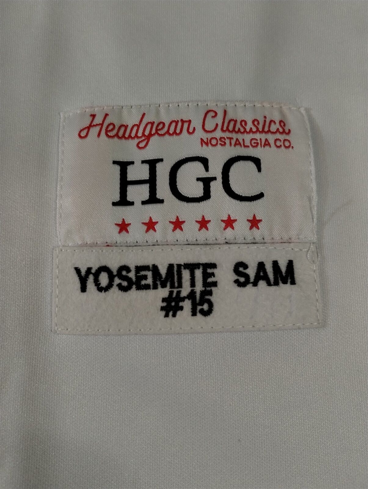 YOSEMITE SAM / DENVER White Headgear Classics Basketball Jersey