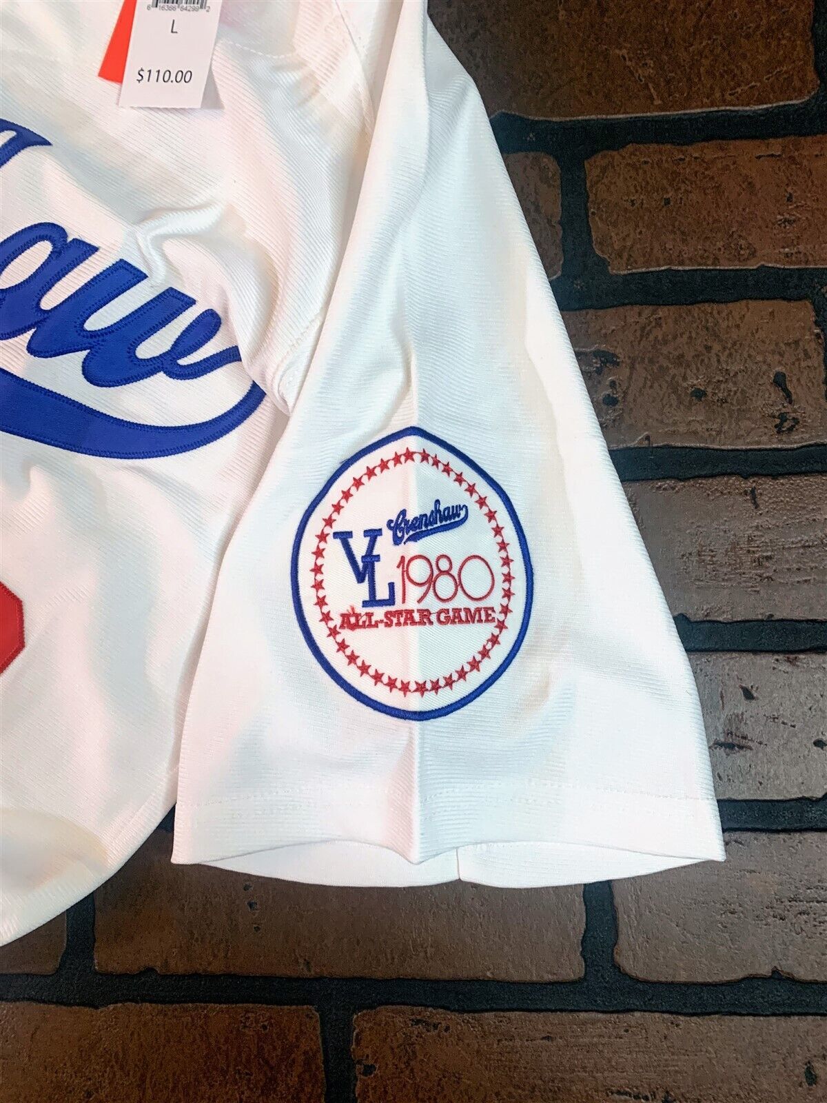 NIPSEY HUSSLE CRENSHAW Victory Lap White Headgear Classics Baseball Jersey