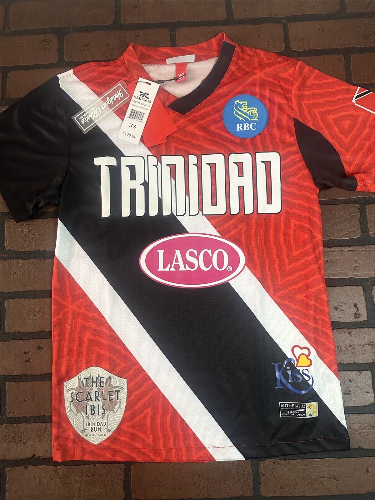 TRINIDAD 1990 World Cup National Team Headgear Classics Soccer Jersey