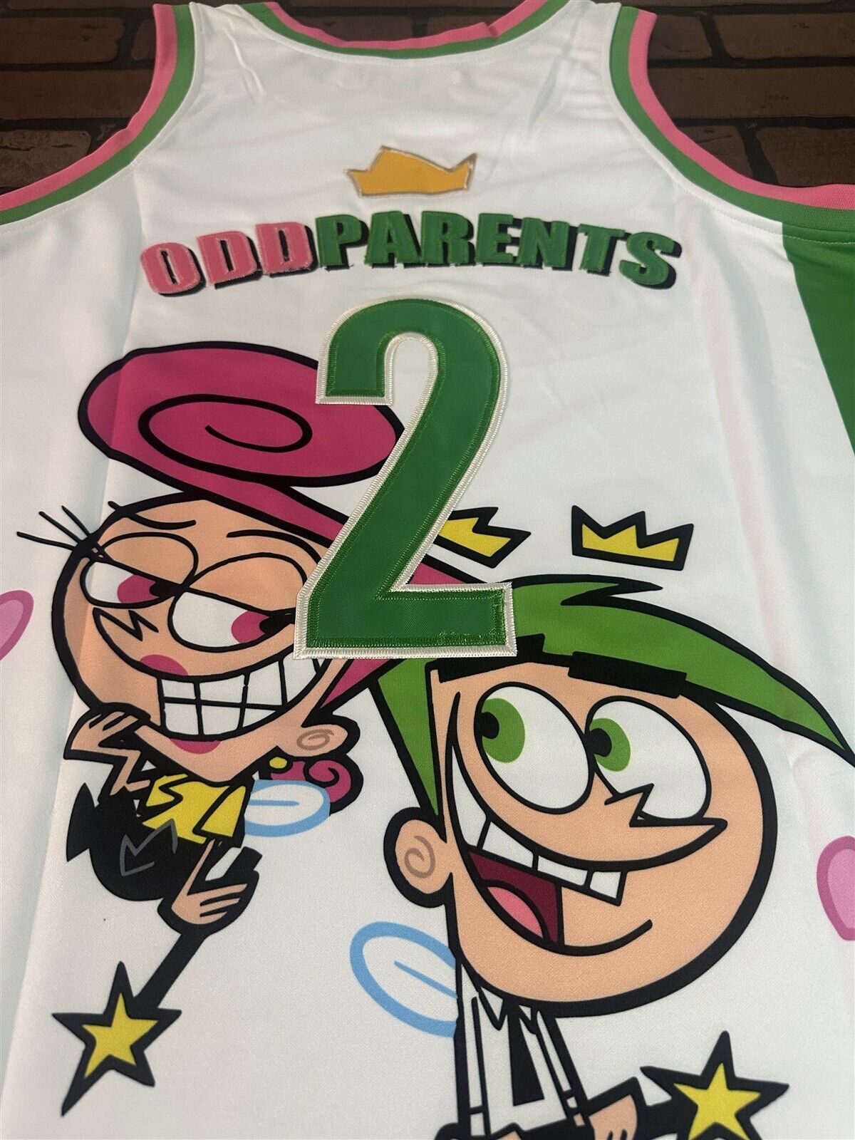 FAIRLY ODD PARENTS Headgear Classics White Basketball Jersey