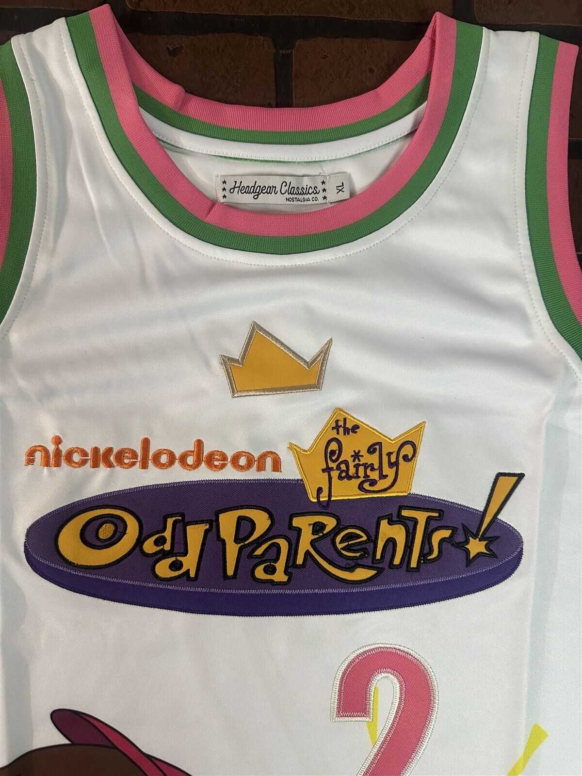 FAIRLY ODD PARENTS Headgear Classics White Basketball Jersey