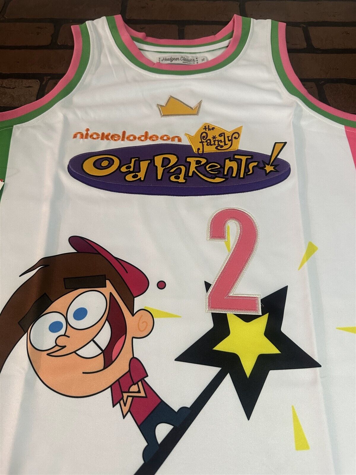 FAIRLY ODD PARENTS Headgear Classics White Basketball Jersey