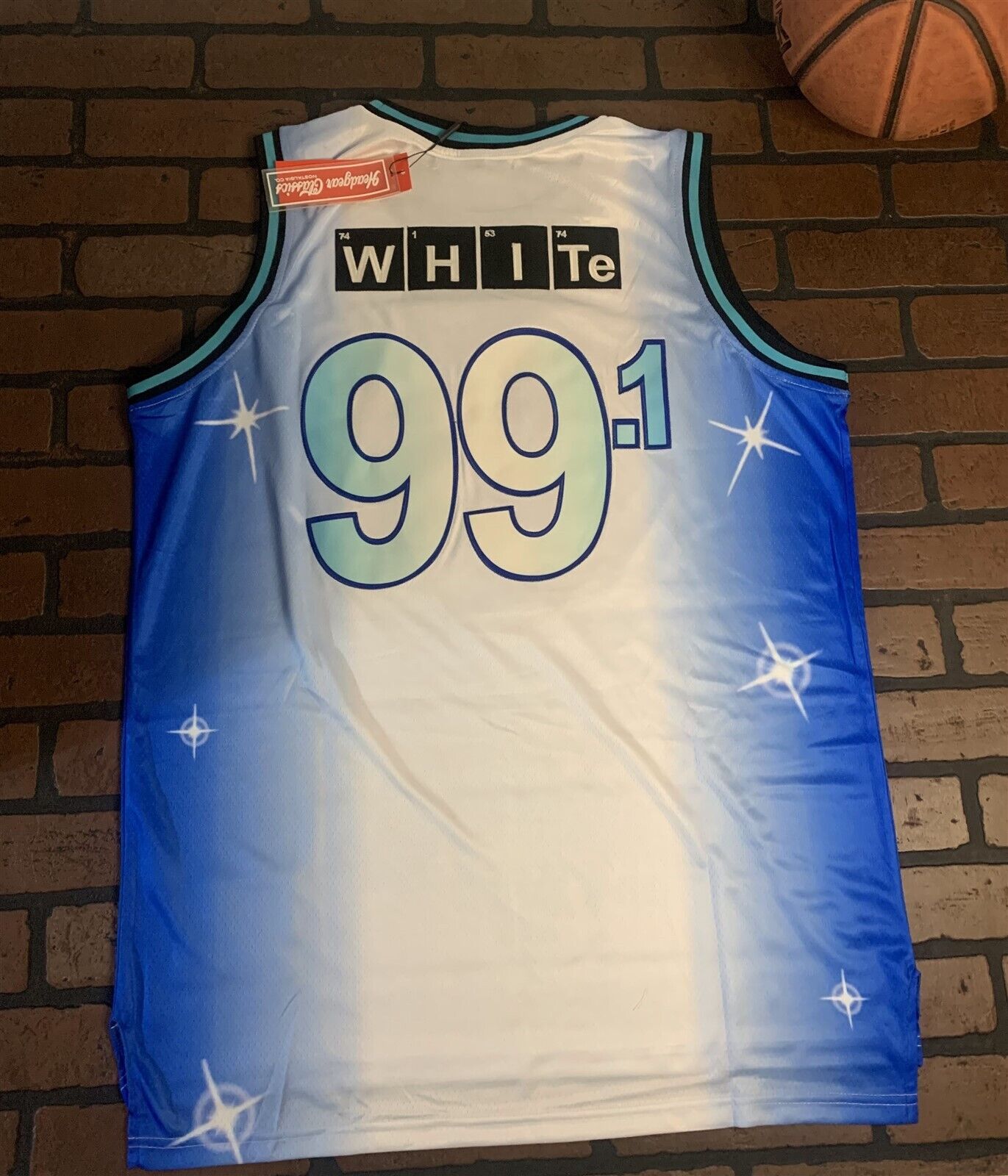 WALTER WHITE BREAKING BAD Headgear Classics Basketball Jersey