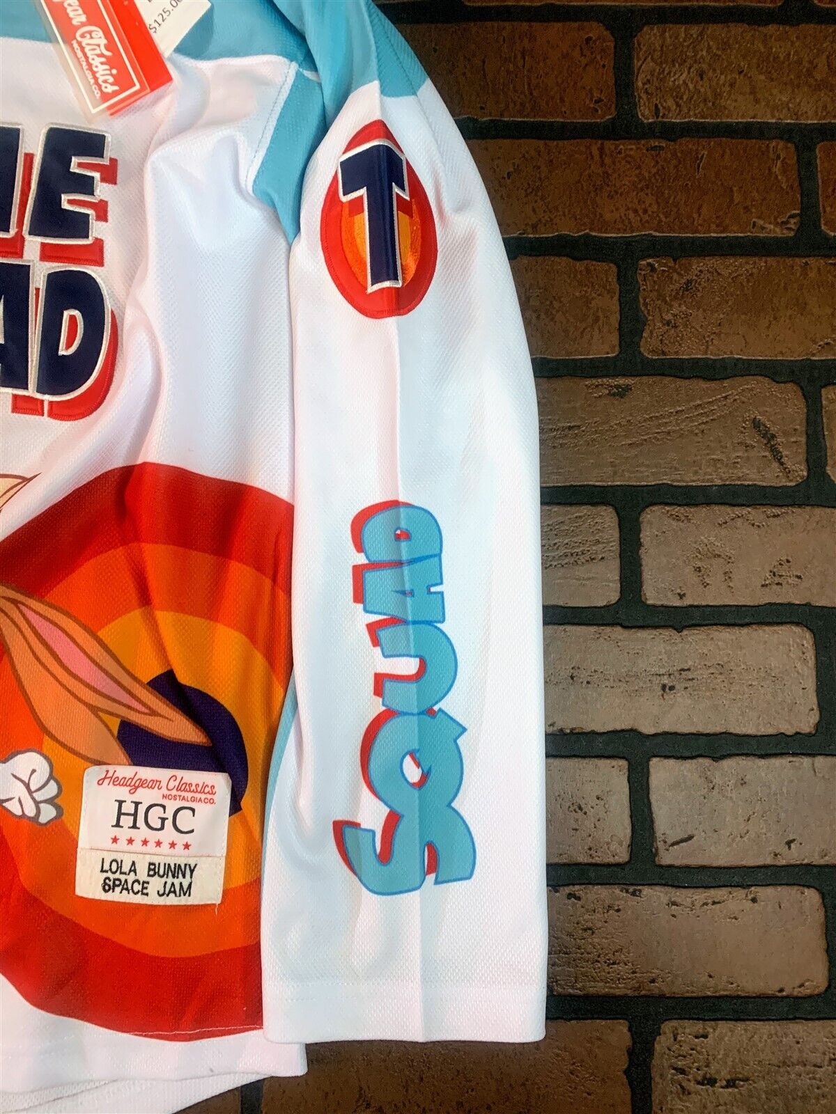TUNE SQUAD Lola Bunny Headgear Classics Hockey Teal Jersey