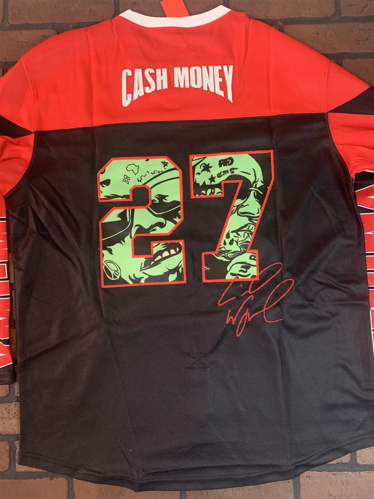 CASH MONEY Headgear Classics Hockey Red Jersey