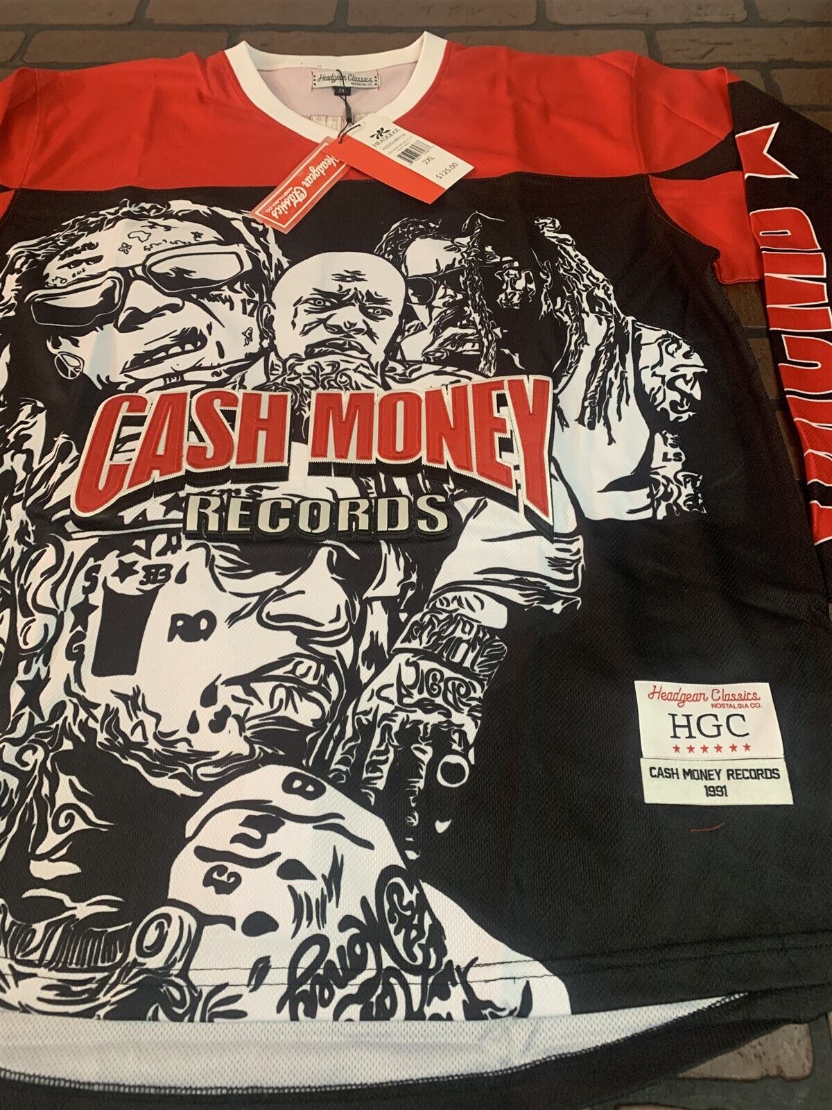 CASH MONEY Headgear Classics Hockey Red Jersey