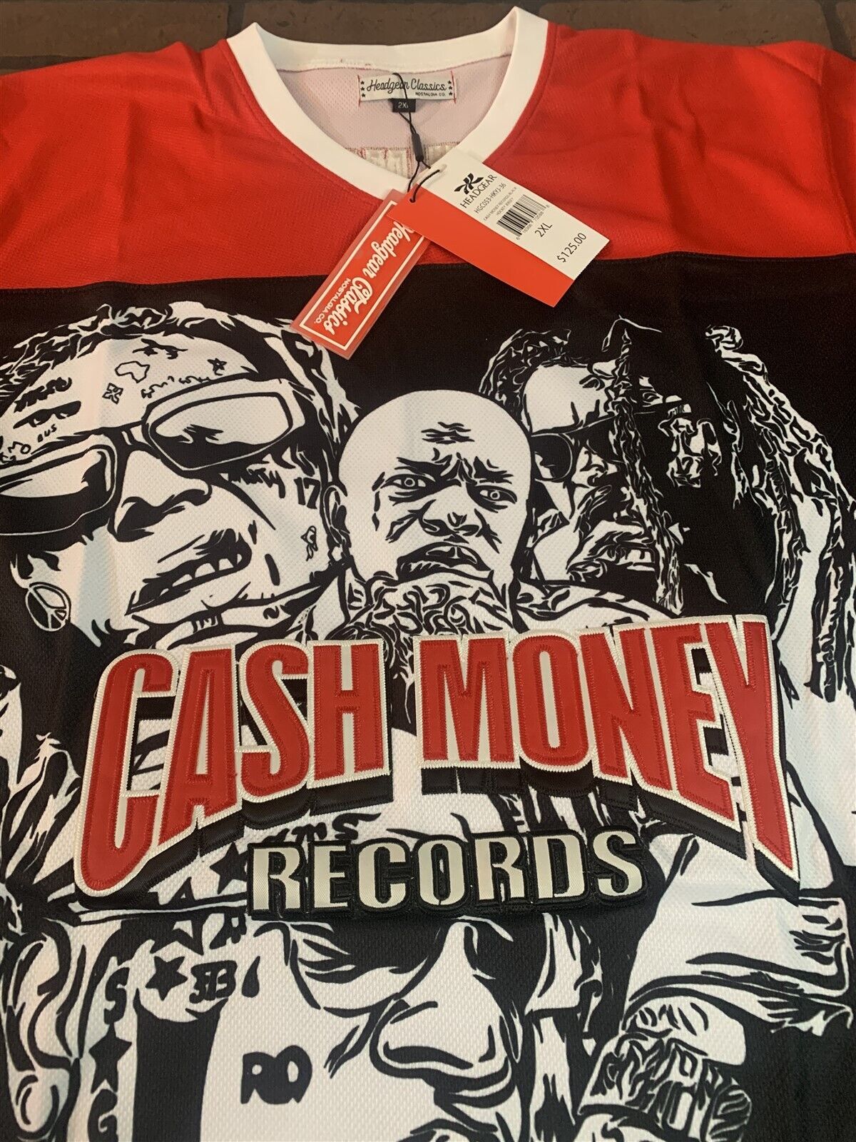 CASH MONEY Headgear Classics Hockey Red Jersey