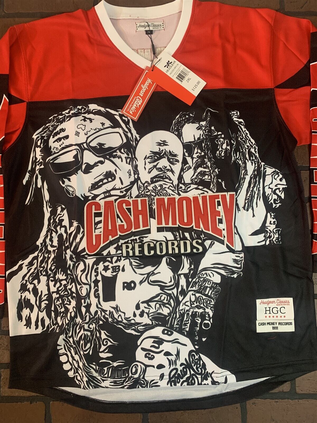 CASH MONEY Headgear Classics Hockey Red Jersey