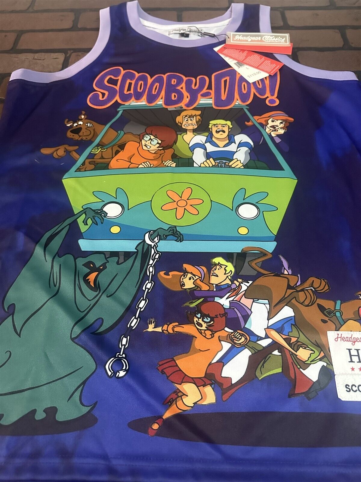 SCOOBY DOO & Mystery Machine Headgear Classics Basketball Jersey