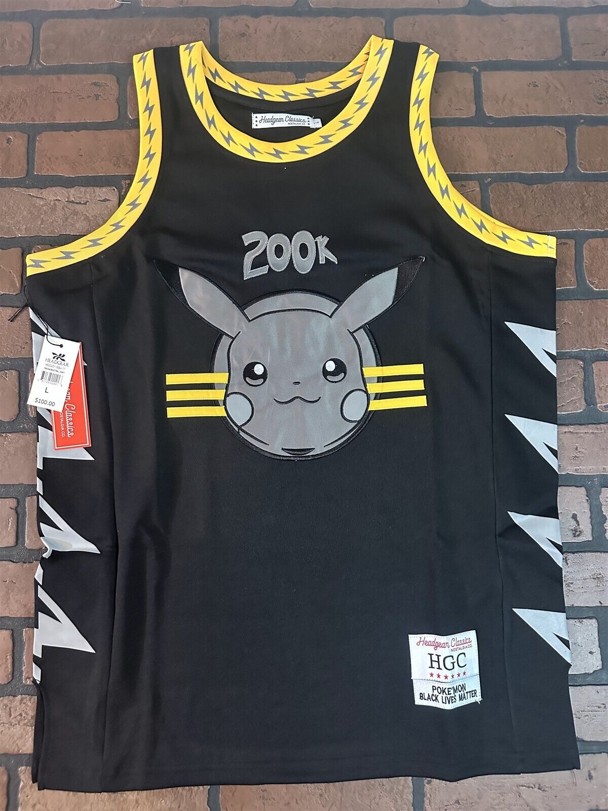 POKEMAN-PIKACHU Black Lives Matter Headgear Classics Basketball Jersey