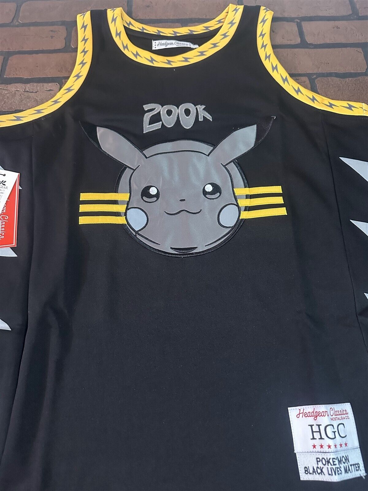 POKEMAN-PIKACHU Black Lives Matter Headgear Classics Basketball Jersey