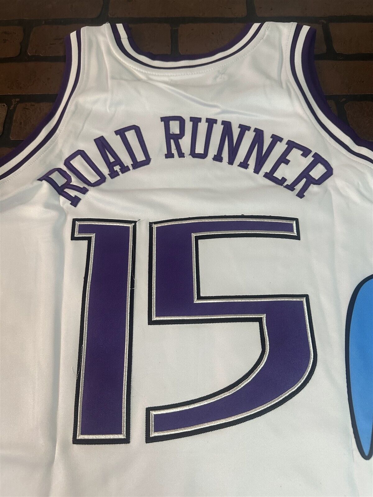 ROADRUNNER / SACRAMENTO White Headgear Classics Basketball Jersey