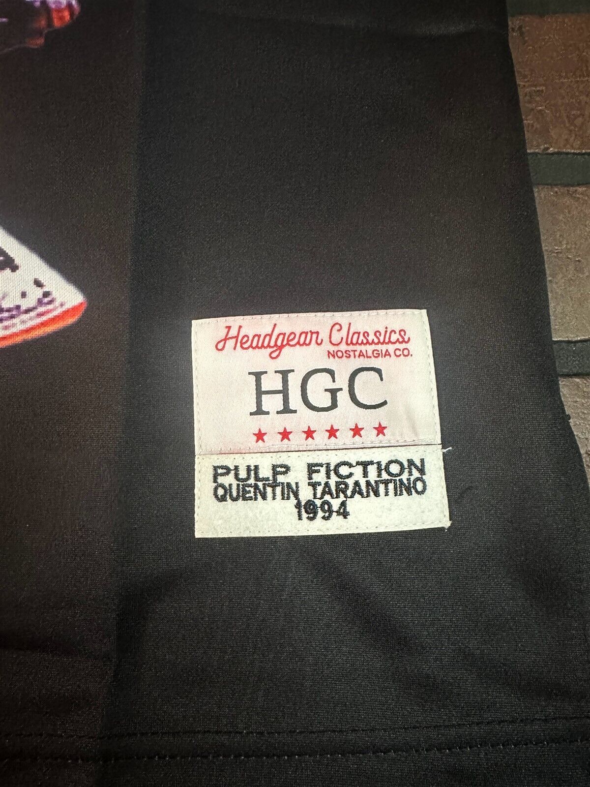 PULP FICTION MIA WALLACE Black Headgear Classics Basketball Jersey