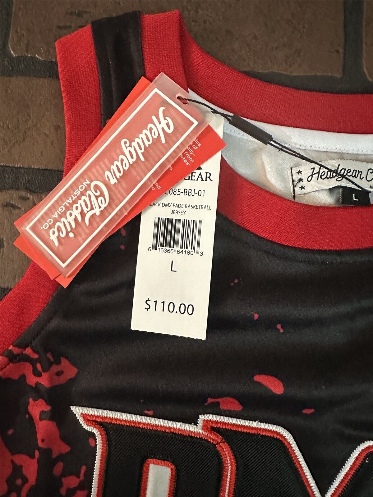 DMX - Black Flesh of My Flesh Headgear Classics Basketball Jersey