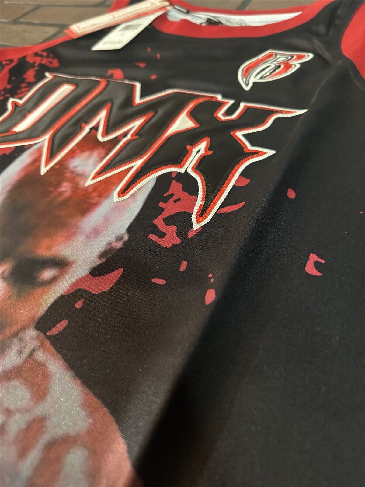 DMX - Black Flesh of My Flesh Headgear Classics Basketball Jersey