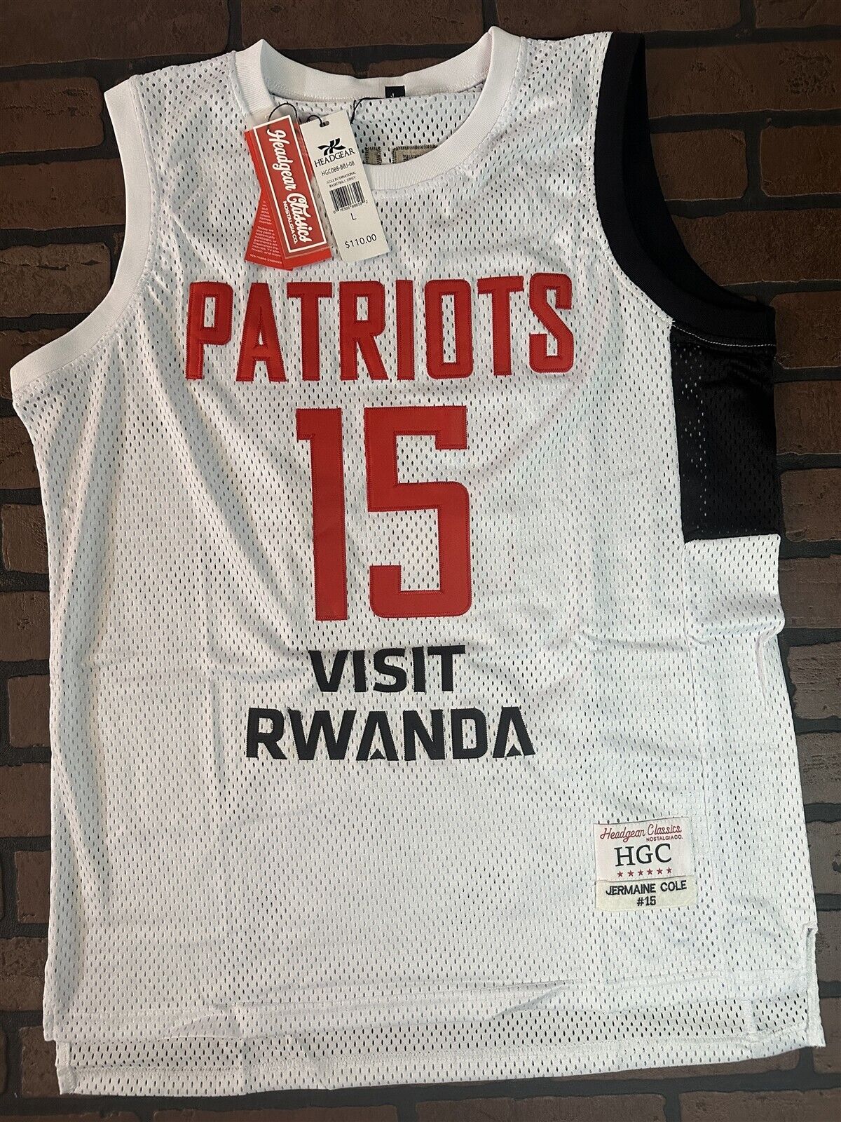 J COLE- Rwanda Headgear Classics Basketball Jersey
