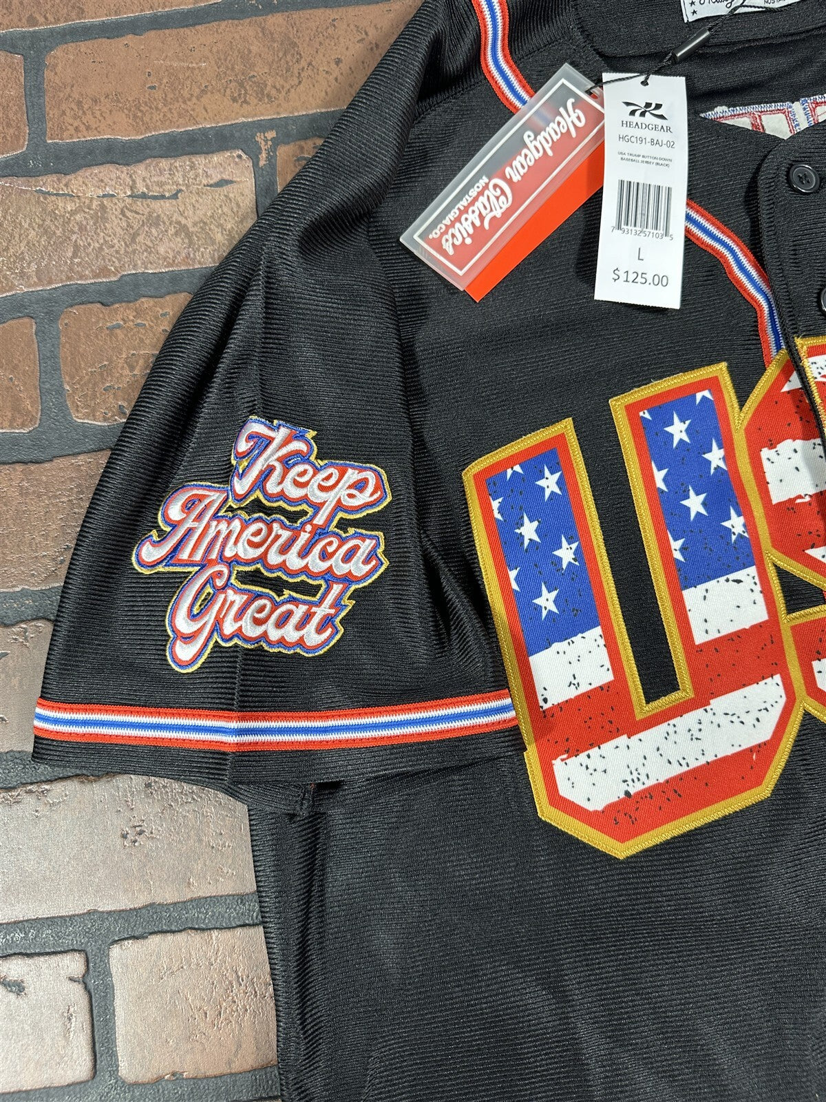 TRUMP USA #45 Headgear Classics Baseball Jersey
