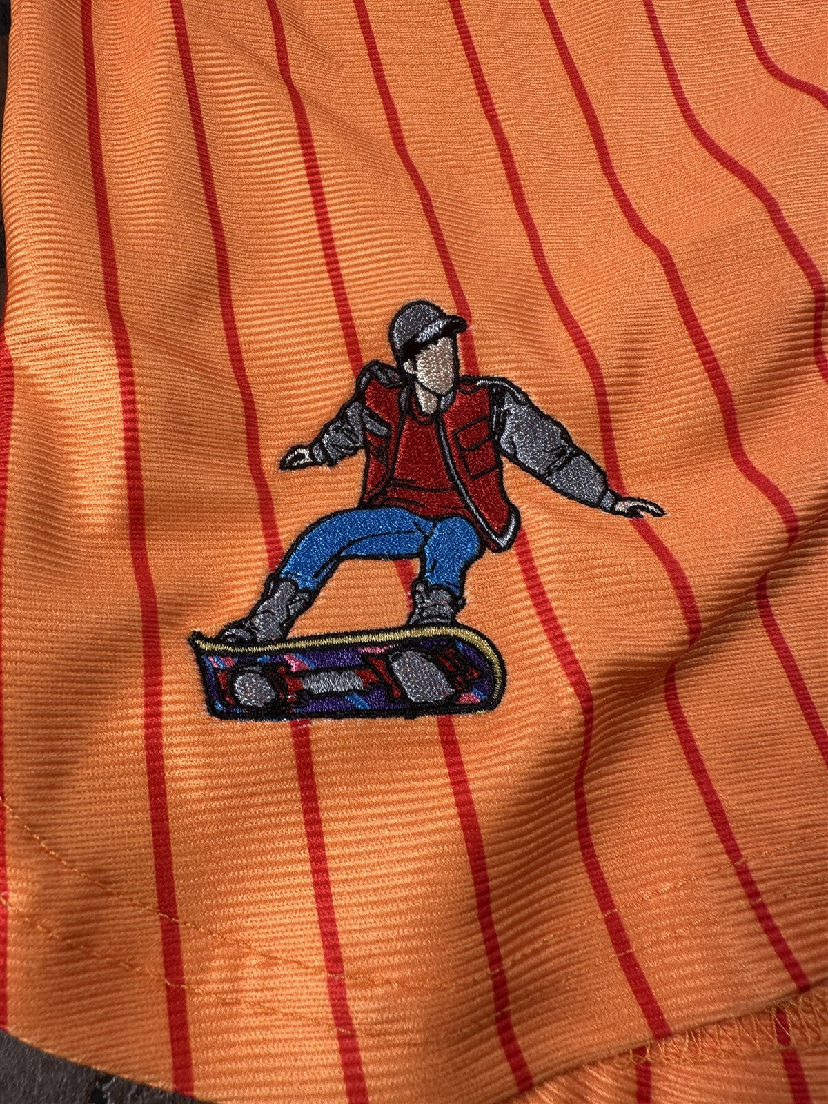 BACK TO THE FUTURE Headgear Classics Orange Baseball Jersey