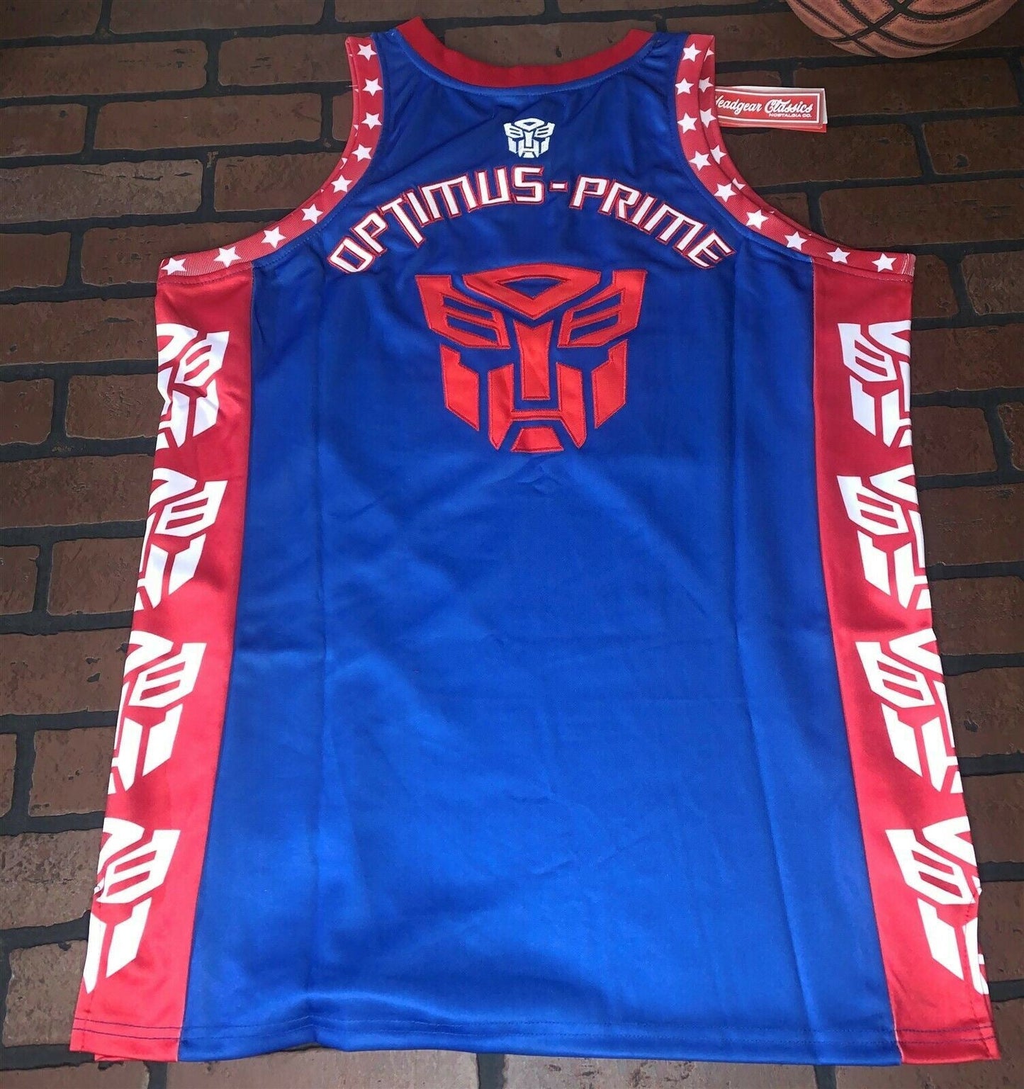 TRANSFORMERS / OPTIMUS PRIME Headgear Classics Basketball Jersey