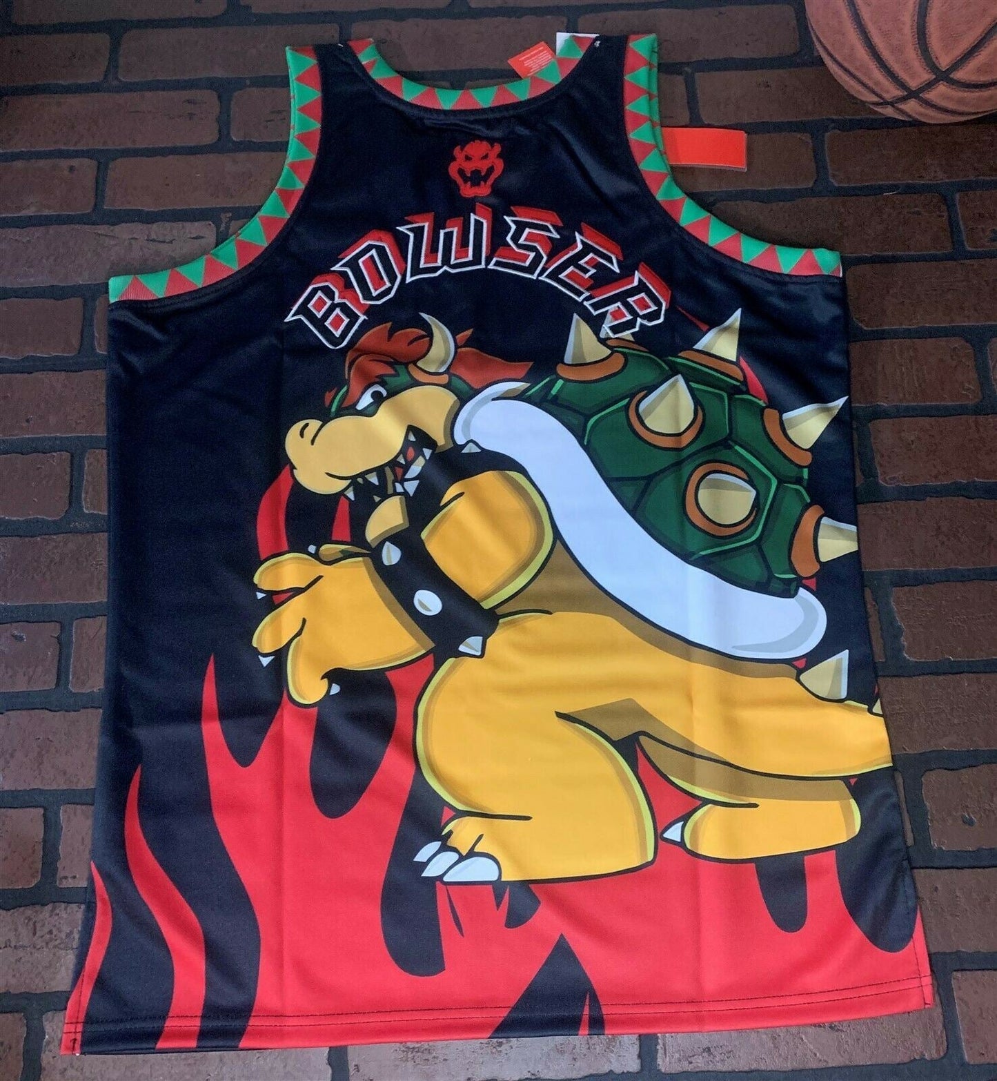 BOWSER CASTLE Headgear Classics Basketball Jersey