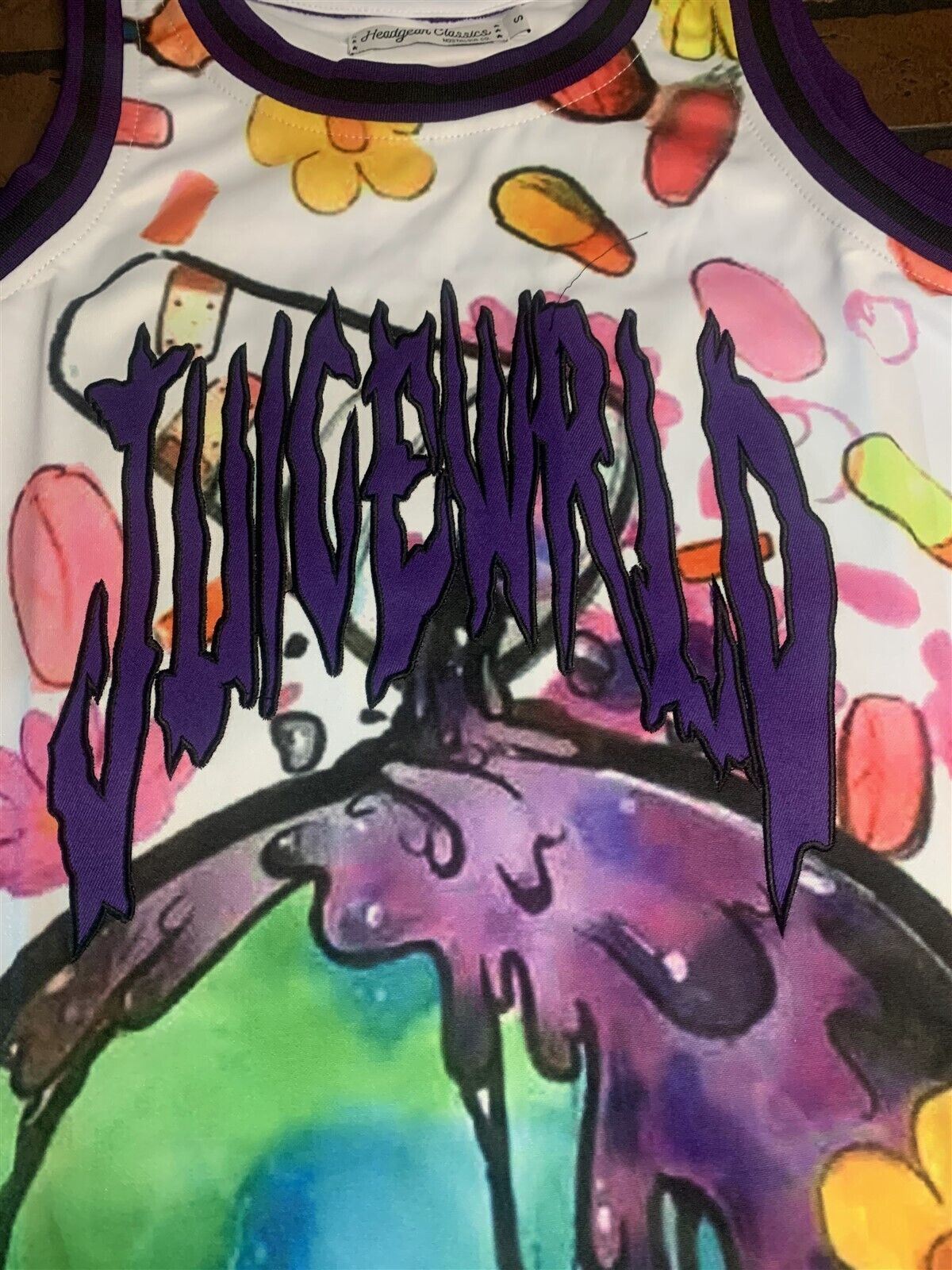 JUICE WRLD 999 Pills Headgear Classics Basketball Jersey