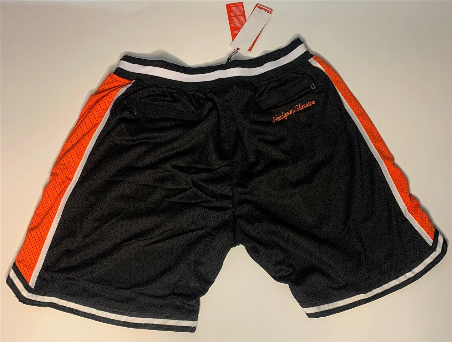 KILL BILL Black/Orange Headgear Classics Basketball Shorts