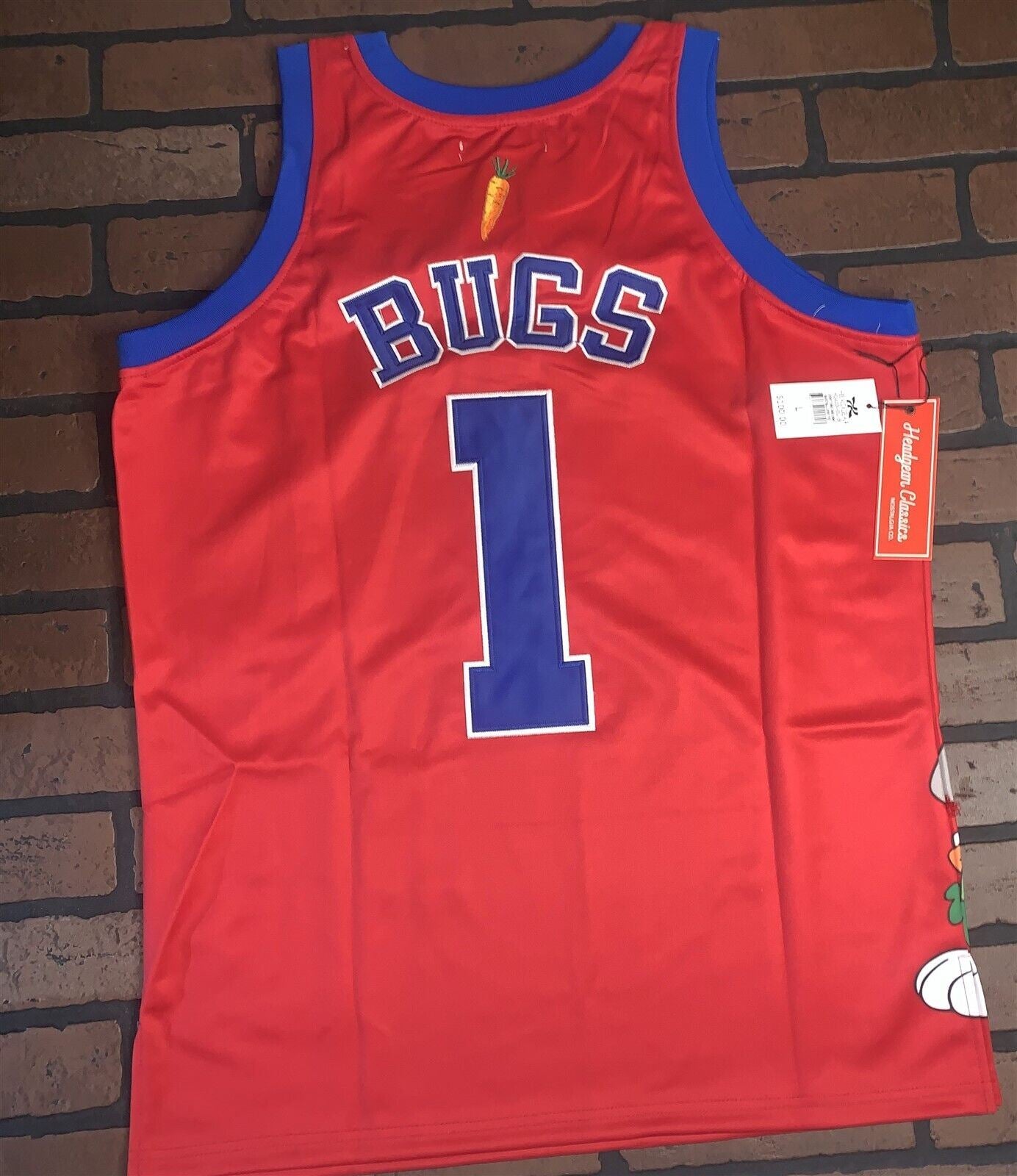 LOONEY TUNES TUNESQUAD Red Headgear Classics Basketball Jersey