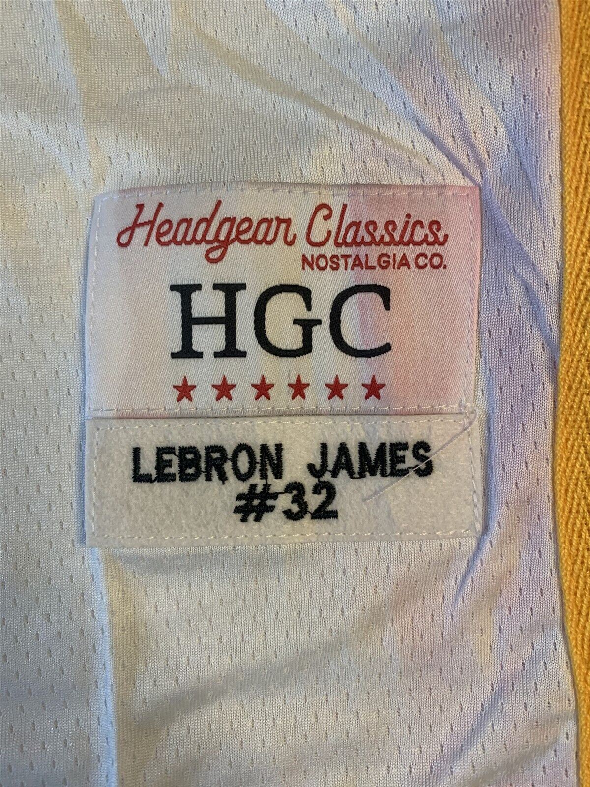 LEBRON McDonalds "32" Headgear Classics Basketball Jersey