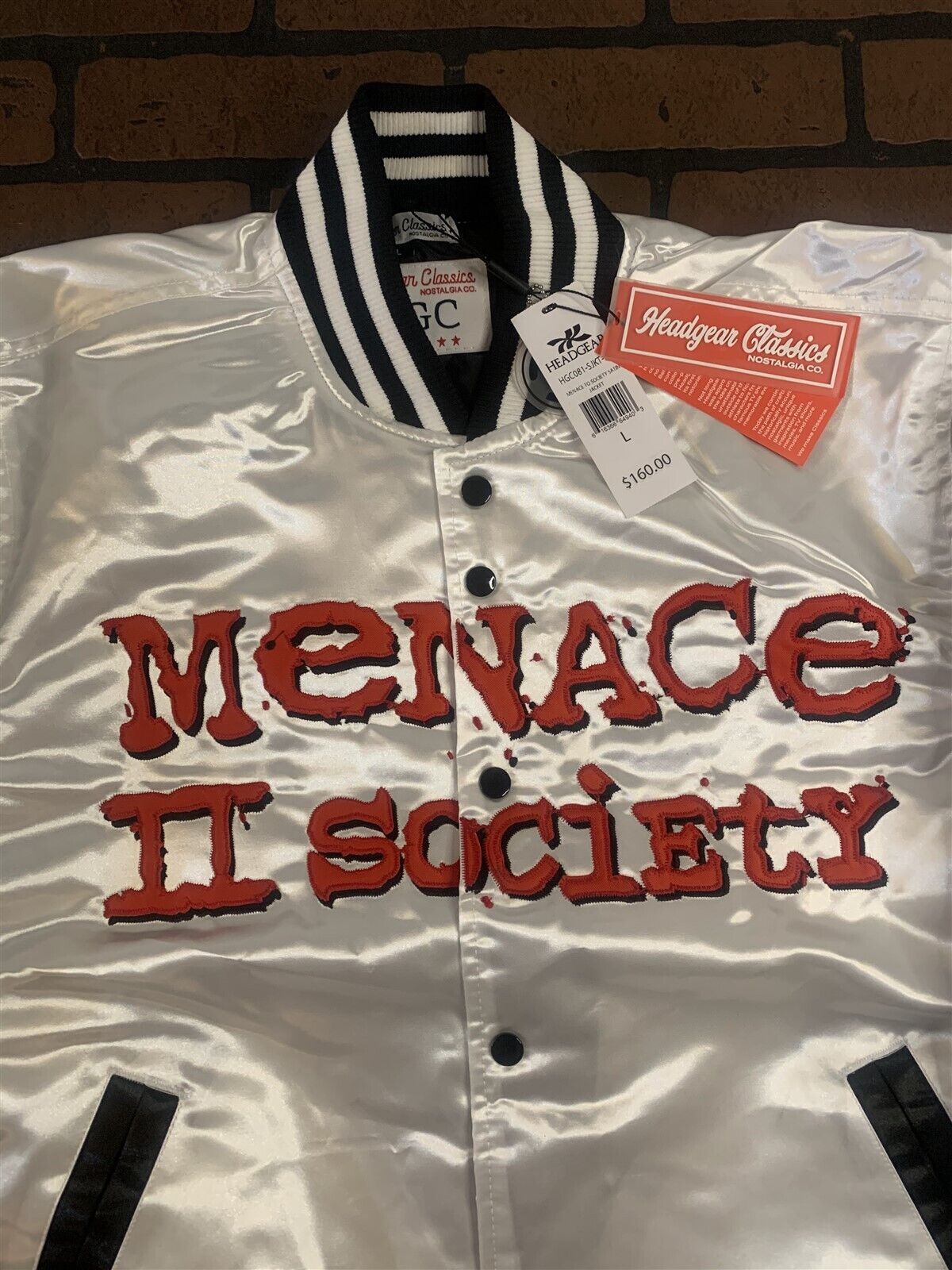 MENACE II SOCIETY Headgear Classics Streetwear White Jacket