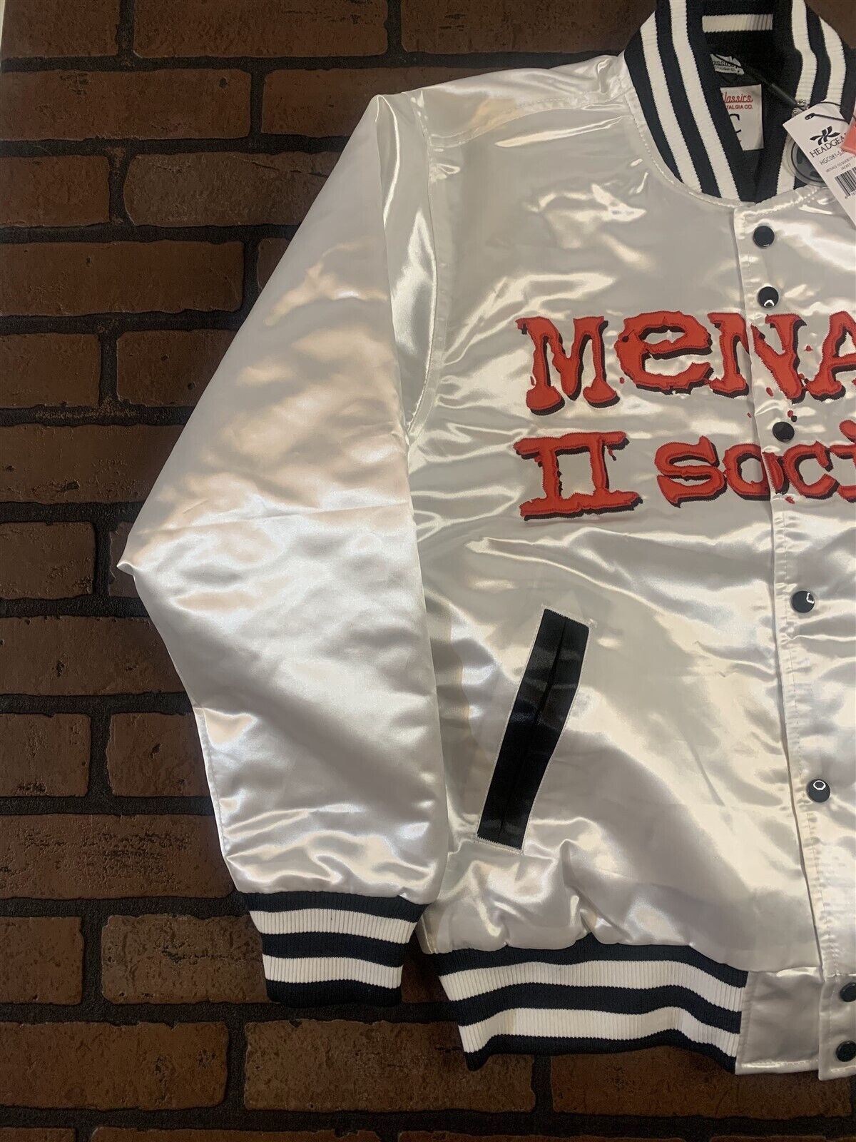 MENACE II SOCIETY Headgear Classics Streetwear White Jacket