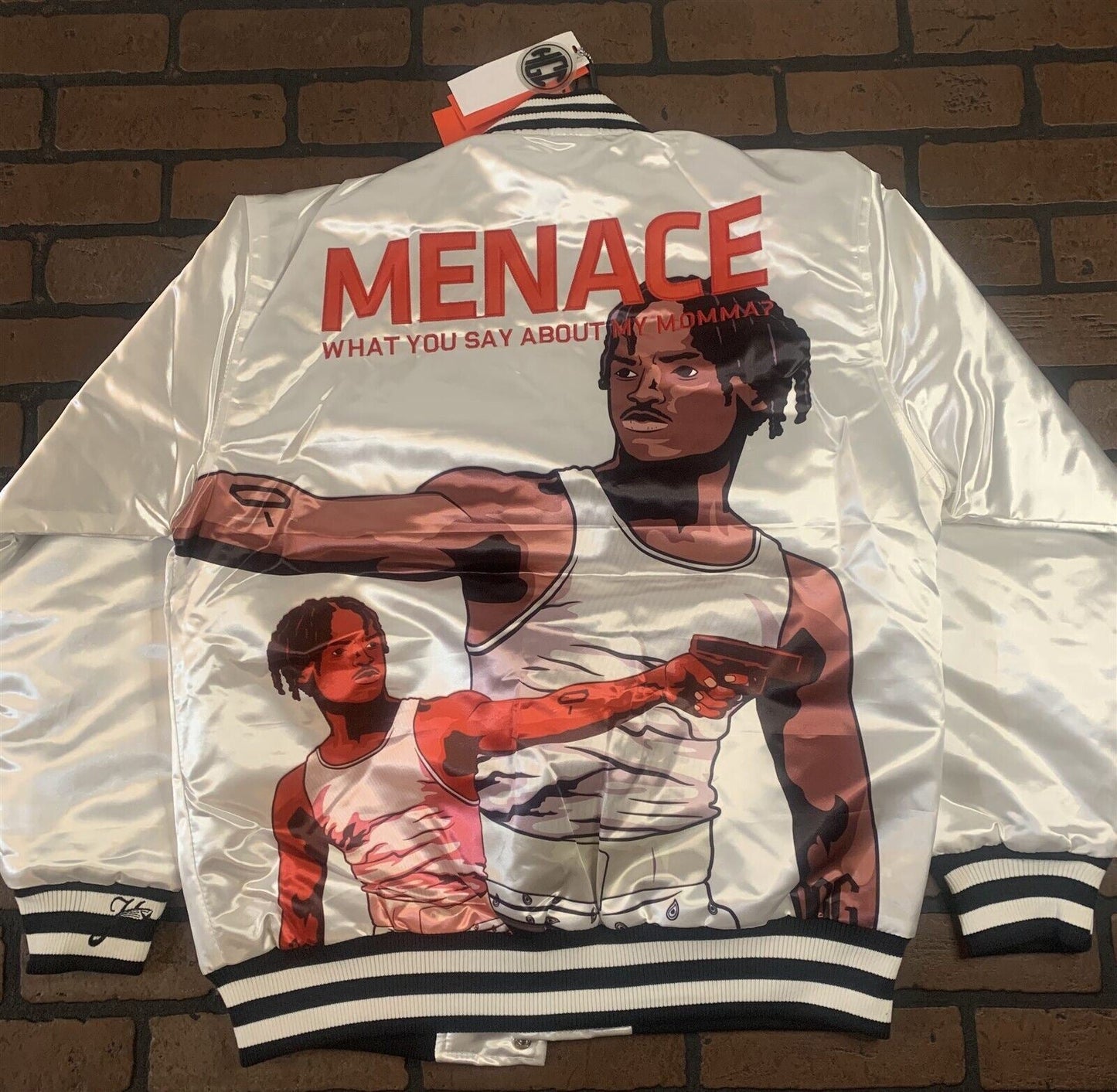 MENACE II SOCIETY Headgear Classics Streetwear White Jacket