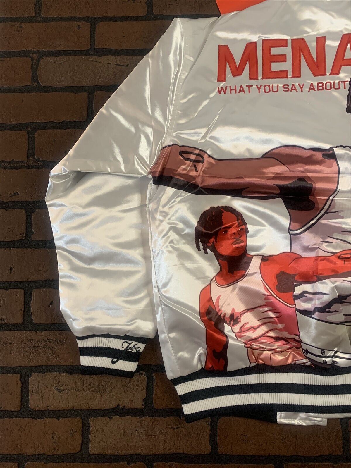 MENACE II SOCIETY Headgear Classics Streetwear White Jacket