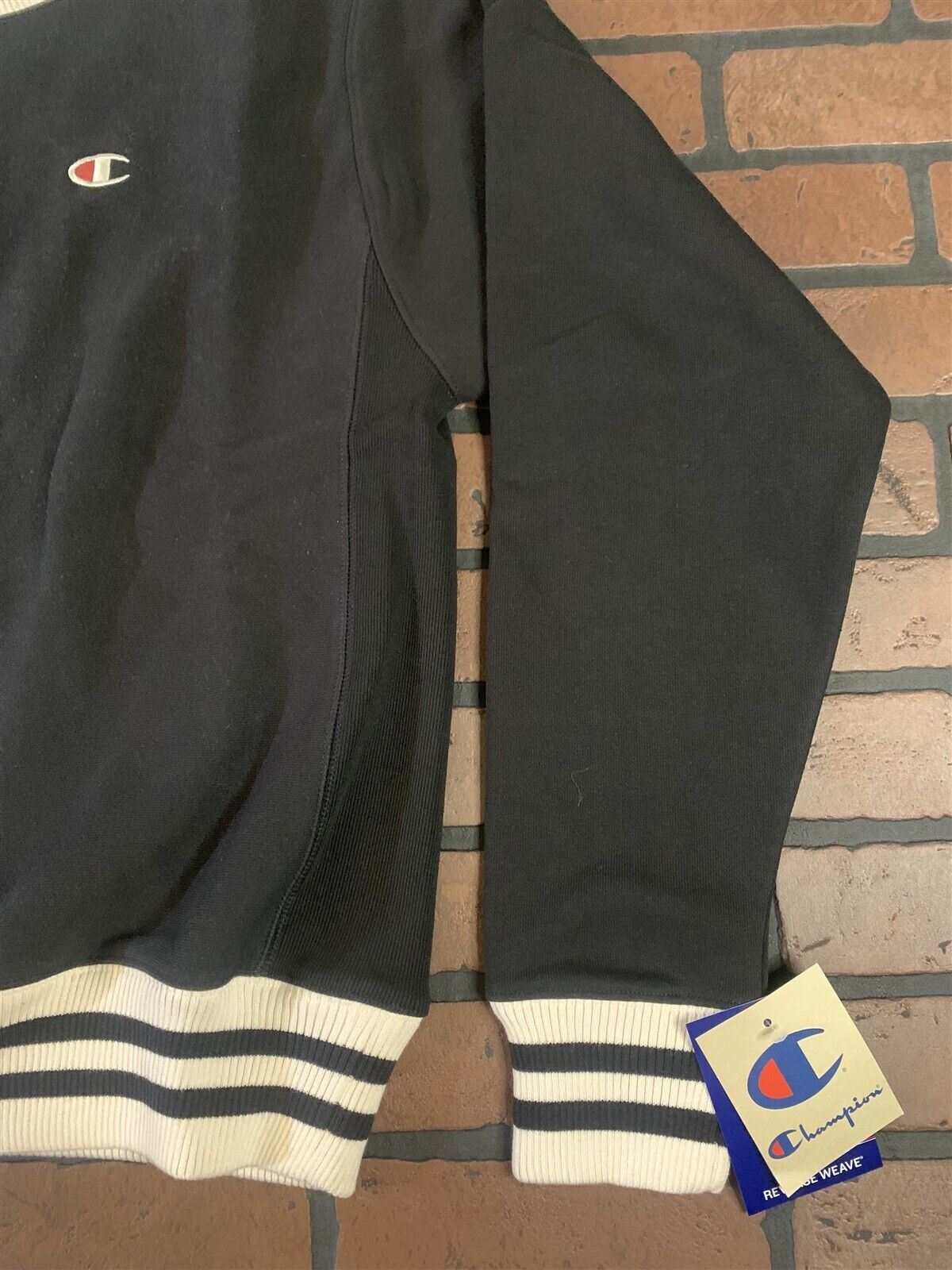 Champion Black Reverse Weave Crew Neck Sweatshirt